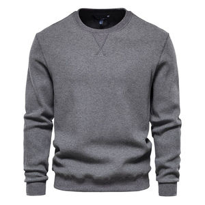 Sweat-shirts à col rond pour hommes les plus vendus, taille personnalisée, coupe classique, tissu polaire d'hiver, motif uni, sweat-shirt confortable pour hommes - Product Image 3
