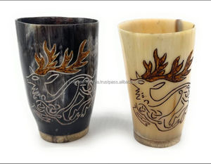 แก้วน้ำทำมือจากเขาควายธรรมชาติ สำหรับดื่มน้ำ น้ำผลไม้ ไวน์ แก้วเขาควายแบบดั้งเดิม เป็นมิตรกับสิ่งแวดล้อม - Product Image 3