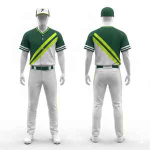 Wholesale <b>Custom</b> Baseball <b>Uniform</b> 2026 Lightweight Mesh Polyester Anti-Bacterial Quick Dry Digital Print V-neck <b>Custom</b> Logo Team - Product Image 3