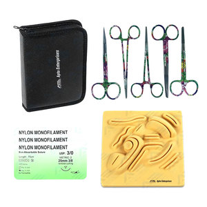 Eco-Friendly Custom Made First Aid Surgical Instruments <b>Suture</b> Practice <b>Kits</b> for Medical Science Premium Medic Tools - Product Image 1