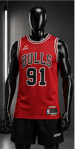 XPERTBulls 91 Camiseta de Baloncesto Personalizable para Hombre, Sin Mangas, Sublimada, Absorbe la Humedad, Corte Regular, para Adultos, Todas las Temporadas - Product Image 4
