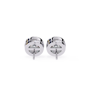 REYES - Pendientes de Botón de Moissanita Redondos Personalizados de 2.5 Quilates, Certificados por GRA, Plata de Ley 925, Regalo de Aniversario, Joyería Fina - Product Image 6