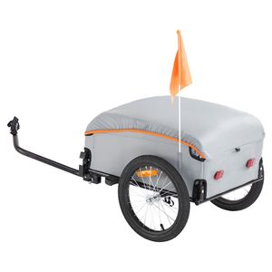 Chariot de vélo robuste, capacité de charge de 88/100/160 lb, pliable, rangement compact, remorque de transport pour vélo, remorques utilitaires - Product Image 6
