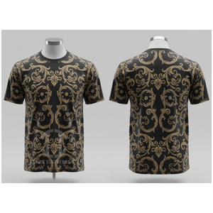 Camiseta Deportiva de Manga Corta para Hombre, con Estampado Geométrico, de Secado Rápido, Cuello Redondo, Tejido de Punto, Corte Regular, Impresión por Sublimación - Product Image 6