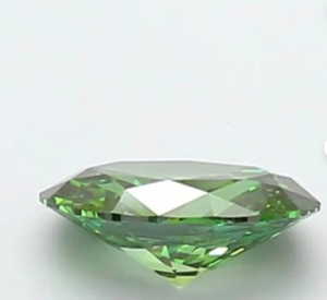 Diamants CVD de 2,50 carats, couleur vert forêt intense fantaisie, forme ovale, clarté VS2, certifiés IGI, diamants en vrac, bijoux sur mesure CVD. - Product Image 2