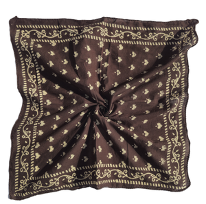 Pañuelo de algodón al por mayor con estampado de Paisley, pañuelo cuadrado de moda personalizado para mujer, pañuelo suave de algodón para el cabello - Product Image 3