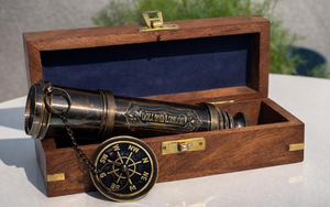 Télescope numérique London Brass à prisme Porro entièrement multicouche avec mise au point centrale et illumination dorée pour l'astronomie - Cadeau d'anniversaire unique - Product Image 4