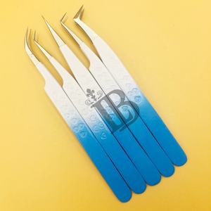 Pince à épiler de haute qualité pour extensions de cils, pince à épiler pour cils de vison, style cœur ombré, produit très demandé, outils de maquillage - Product Image 3