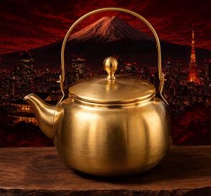 Bouilloire à thé en acier inoxydable de qualité supérieure avec couvercle siffleur pour faire bouillir l'eau rapidement sur cuisinière à gaz et plaque à induction - Product Image 1