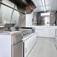 Remorque alimentaire mobile haute durabilité avec équipement de cuisine en option, camion de restauration toutes saisons pour burgers, poulet frit, hot-dogs