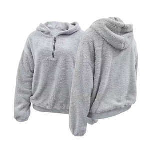 High Quality OEM Men's Fur <b>Hoodies</b> <b>Oversized</b> Wool/Polyester <b>Long</b> Sleeves Winter Wear Outdoor Furry <b>Hoodies</b> For Adults - Product Image 1
