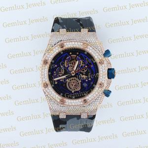 นาฬิกาสายรัดยางสำหรับผู้ชายเครื่องทดสอบเพชรผ่านคุณภาพระดับพรีเมี่ยม - Product Image 1