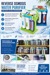 Purificateur d'<span class=keywords><strong>eau</strong></span> domestique personnalisable en usine avec compteur, filtre à <span class=keywords><strong>eau</strong></span> RO 100 GPD à 5 ou 7 étapes - Product Image 2