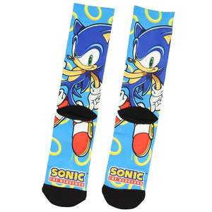 Chaussettes Sonic The Hedgehog à motif uni imprimé par transfert thermique, pour adulte, décontractées, été, respirantes, séchage rapide, athlétiques, en nylon et élasthanne - Product Image 3