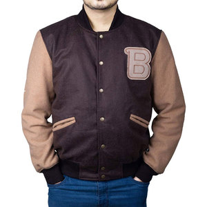 Blouson universitaire personnalisé pour homme - Prix de gros, Vente chaude, Streetwear, Qualité supérieure, Col montant, Laine, Hiver, Chauffant à l'avant, Écologique - Product Image 1