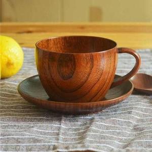 Tasse à café ou à thé en bois d'acacia avec logo personnalisé, faite à la main, écologique, vaisselle naturelle, vente en gros d'usine - Product Image 5