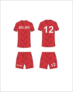 Maillot de football personnalisé pour homme, sublimation, respirant, séchage rapide, tissu anti-plis, manches courtes, tenue de club, survêtement de football - Product Image 3