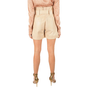 Genuine Cowhide Leather Streetwear Women's Shorts-Waterproof & Breathable <b>Low</b> MOQ Fully Customized - Product Image 2