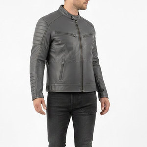 Chaqueta de Cuero para Motocicleta para Hombre de Alta Calidad y Bajo Precio, Diseño Único con Contraste de Color - Product Image 5