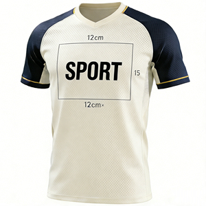 Hot Selling Mans Soccer Jersey Custom Logo Team Uniform Breathable <b>Mesh</b> <b>Short</b> Sleeve Football Shirt for Club - Product Image 1