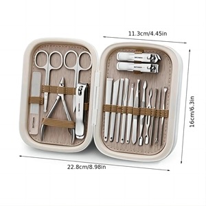Juego de Cortaúñas Profesional de Acero Inoxidable de Alta Calidad, 18 Piezas, con Punta Curva Afilada y Abertura Amplia para el Cuidado de las Uñas de los Pies, Ideal para Viajes - Product Image 4