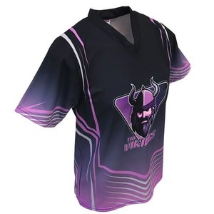 Vêtements de sport pour femmes, maillot de football violet à manches courtes, t-shirt d'entraînement, maillot d'équipe avec design personnalisé - Product Image 3
