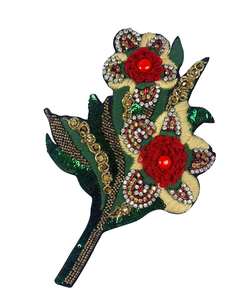 Patchs brodés thermocollants en chenille tendance de haute qualité, motif tigre premium avec sequins 3D pour vêtements et chapeaux - Product Image 1