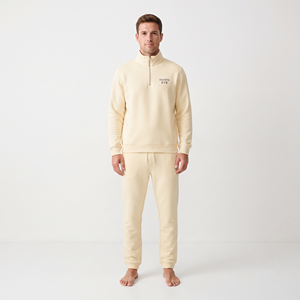 Survêtement à capuche demi-zip en coton léger et respirant de haute qualité pour homme – Vente en gros hiver - Product Image 1