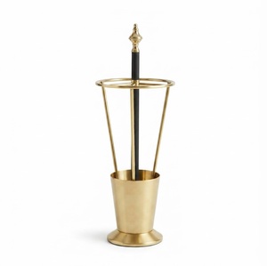 Support décoratif créatif vintage en métal noir mat en forme de parapluie, en fer forgé, pour entrée, couloir et bureau, en promotion - Product Image 3
