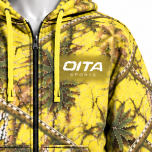 Yellow Winter <b>Zip</b> <b>Hoodie</b> Mens Casual Outdoor Drawstring Front <b>Pockets</b> Warm Fleece Quick Dry Breathable Everyday Streetwear - Product Image 5
