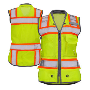 Reflective <b>Tape</b> Construction Safety Workwear Hi-Viz Traffic Night Visibility <b>Security</b> Roadway Vest for Worker - Product Image 5