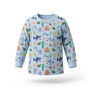 Camisetas estampadas de manga larga para niños, diseño personalizado, camisetas estampadas informales y elegantes para niños, de fabricante OEM ODM - Product Image 5
