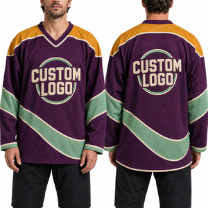 Striped <b>Ice</b> <b>Hockey</b> <b>Jersey</b> Custom <b>Wholesale</b> Lightweight Breathable Quickdry Mesh Performance Teamwear Sportswear Uniform <b>Practice</b> - Product Image 6