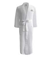 Pyjamas de couple de luxe de haute qualité, peignoir en polycoton, pyjama long, robe de nuit en tissu gaufré