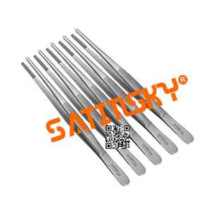 Fórceps de tejido de pulgar Estrecho 13,5 CM Instrumentos de microcirugía Acero inoxidable AISI 420 Manual CE Certificado Marca Satinsky - Product Image 1