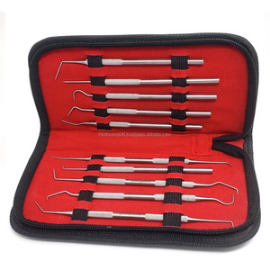 Kit d'outils d'hygiène bucco-dentaire 10 pièces, sonde et détartreur professionnels, acier inoxydable de qualité supérieure, CE ISO OEM ODM, fournisseur en gros - Product Image 3