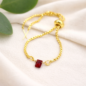 Emerald Quartz Slider <b>Bracelet</b> 6x4mm Tiny Gemstone <b>Adjustable</b> Dainty Handmade Charm Jewelry Gift Women - Product Image 4