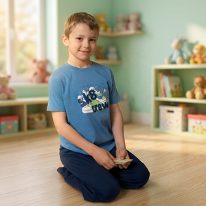 Conjunto de Pijama Infantil de Jersey Suave 100% Algodón con Diseño Liso y Servicio OEM/ODM - Product Image 2