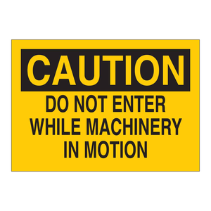 Letrero de Seguridad de PVC Plegable con la Frase 'Atención: No Entrar en Maquinaria en Movimiento' para Instalaciones Industriales - Product Image 2