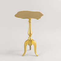 Table d'appoint décorative moderne pliable en aluminium, artisanat Unicorn, vente en gros, pour salon, chambre, usage domestique