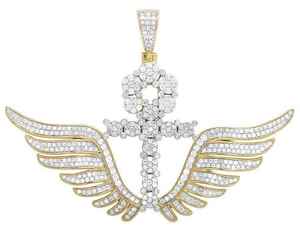 Collar con Colgante de Cruz de Alas de Ángel con Incrustaciones de Diamantes de Imitación, Estilo Hip Hop, de Primera Calidad, para Hombre y Mujer, Regalo Perfecto para Fiestas - Product Image 2