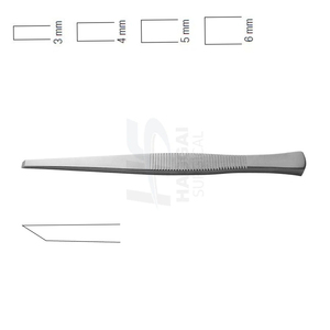 Osteotome Sheehan 16 cm, Ciseau rhinoplastique argenté 18 cm, Osteotome Neivert-Anderson, Instruments chirurgicaux, Équipements de microchirurgie - Product Image 3