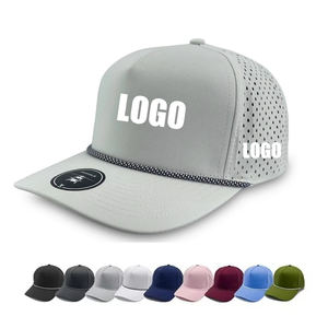 Gorra de béisbol de perfil alto al por mayor con perforación láser multicolor y cierre snapback para entrenamiento en gimnasio y senderismo - Product Image 1