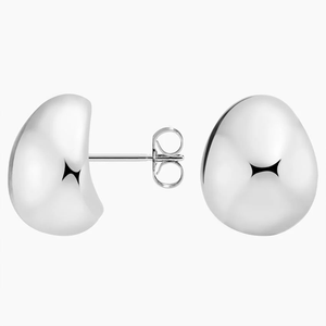 Minimalist <b>Silver</b> <b>Stud</b> <b>Earrings</b> Unisex Everyday Wear Jewelry Simple Round Design lab grown Modern Fashion Accessory - Product Image 4