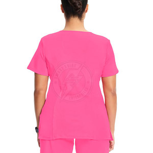 Outdoor Use Best Selling scrub Women Mock Wrap Tops Fashion Clothing Lightweight Women Mock Wrap Tops - Product Image 2