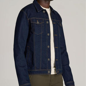Factory Custom Denim Cotton Fabric Jackets Manufacturer Pigment Washing Oem Custom Jean Denim Jacket For Man - Product Image 1
