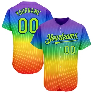 Nuevo diseño de alta calidad camiseta de béisbol adulto barato uniforme personalizado al por mayor camiseta de béisbol de secado rápido transpirable - Product Image 1