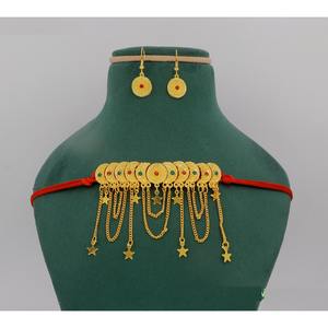 Martasha Designer Islamic Ramadan Special Goldplated UAE Jewellery Special Dubai Jewellery <b>Necklace</b> Earring Set <b>Arabic</b> Jewelry - Product Image 4