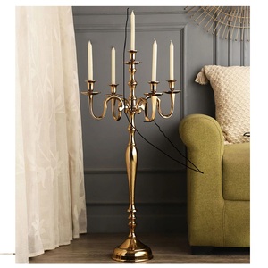 <b>Black</b> Metal Candle Holder Stool Minimalist <b>Candlestick</b> Stand Tabletop Centerpiece for Home Wedding Decor - Product Image 5
