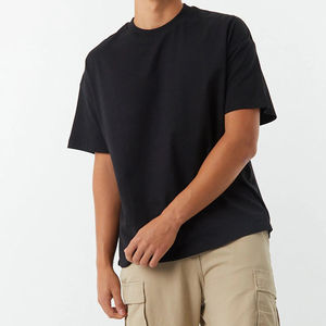 Camisetas de Hombre con Hombros Caídos, Poliéster/Algodón, Casuales, Lisas, Teñidas, de Alta Calidad, Corte Regular, Impresión Personalizada - Product Image 1